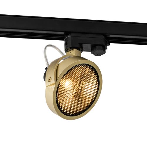 Moderní 3-fázové kolejnicové bodové světlo zlaté - Master 111 Honey