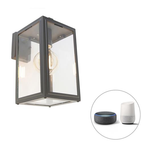 Chytré venkovní nástěnné svítidlo šedé vč. Wifi G95 - Sutton down