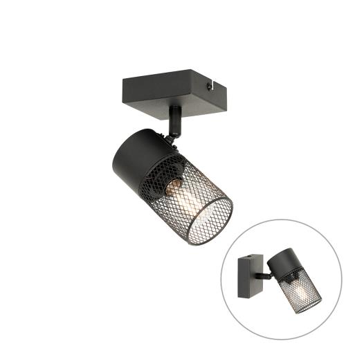 Průmyslové bodové světlo černé nastavitelné - Jim