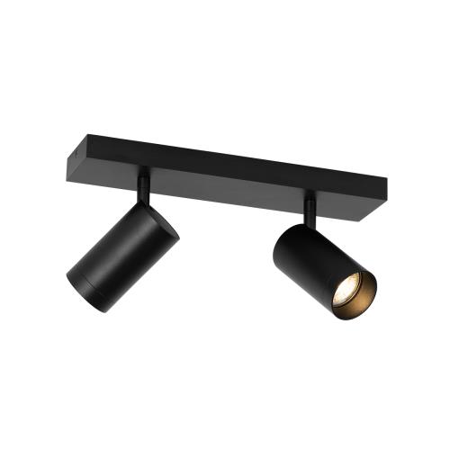 Moderní stropní bodové světlo černé nastavitelné 2-světlo - Jeana Luxe