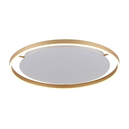 Stropní lampa mosazná 60 cm vč. LED 3-stupňový stmívač - Zlatan