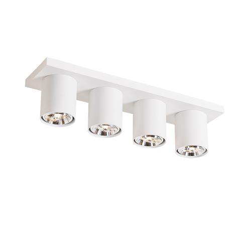 Moderní stropní bodové světlo bílé 4-světlo - Tubo