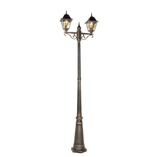 Venkovní lampa s vintage designem starožitné zlato 240 cm 2-světlo - Antigua