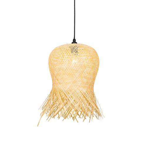 Orientální venkovní závěsné svítidlo bambus IP44 - Carlos