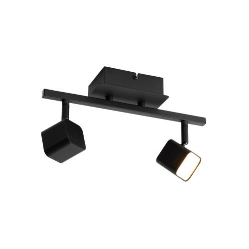 Moderní stropní svítidlo černé vč. LED 2-světlo - Nola
