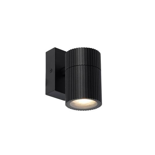 Průmyslové venkovní nástěnné svítidlo černé IP44 - Vigo