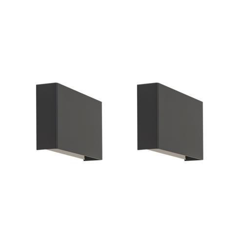 Sada 2 moderních nástěnných lamp černých - Otan