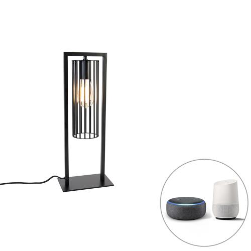 Chytrá moderní stolní lampa černá vč. Wifi ST64 - Balenco Wazo