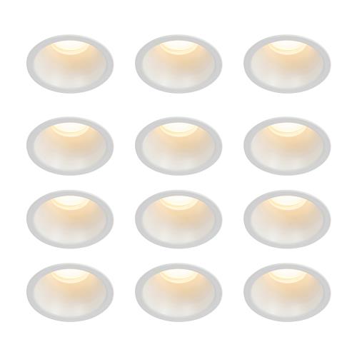 Sada 12 vestavných bodových svítidel bílých GU10 35 mm IP44 - Dept