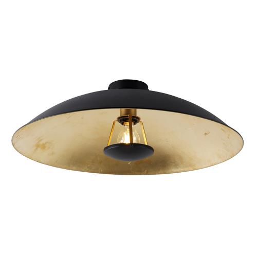 Chytré stropní svítidlo černé se zlatem 60 cm vč. Wifi A60 - Emilienne