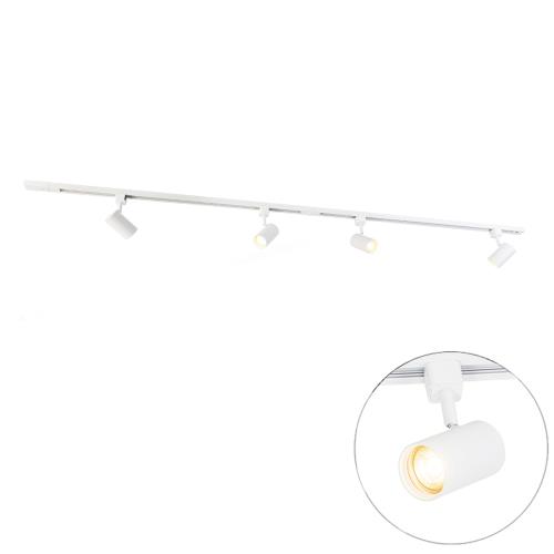 Moderní 1-fázový kolejnicový systém se 4 bílými reflektory - Jeana