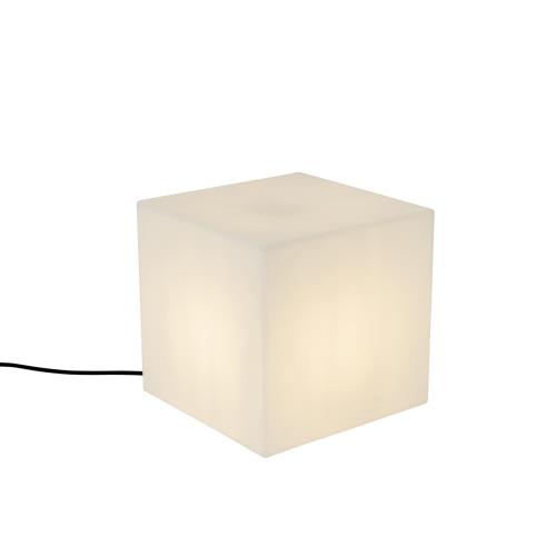 Moderní venkovní lampa bílá 30 cm čtvercová IP44 - Nura