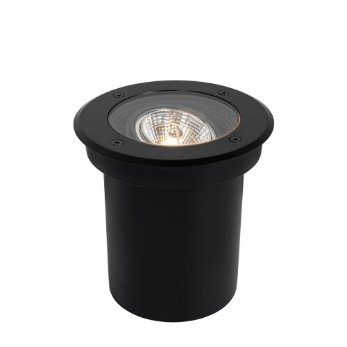Moderní venkovní bodové světlo do země černé AR70 nastavitelné IP65 - Delux