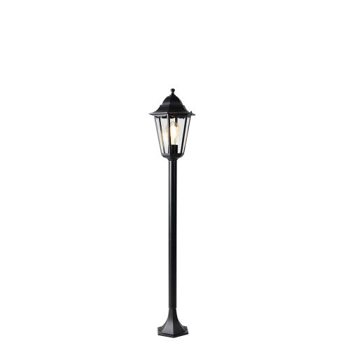 Chytrá stojící venkovní lampa černá 120 cm vč. Wifi ST64 - New Orleans