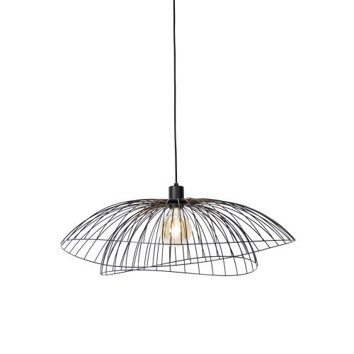 Chytré závěsné svítidlo černé 66 cm vč. Wifi G95 - Pua