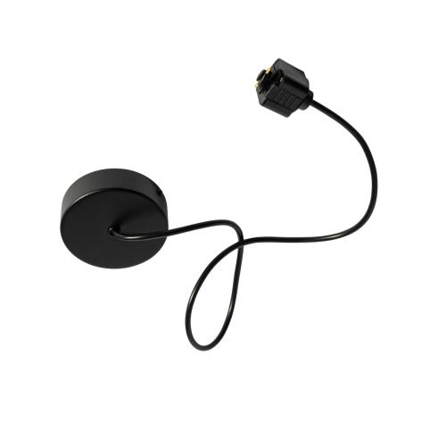 Napájecí zdroj s kulatou montážní deskou pro jednofázovou kolejnicí černý - Iconic