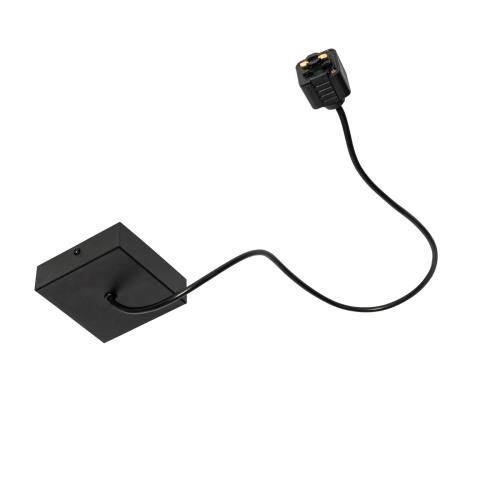 Napájecí zdroj s čtvercovou montážní deskou pro jednofázovou kolejnicí černou - Iconic