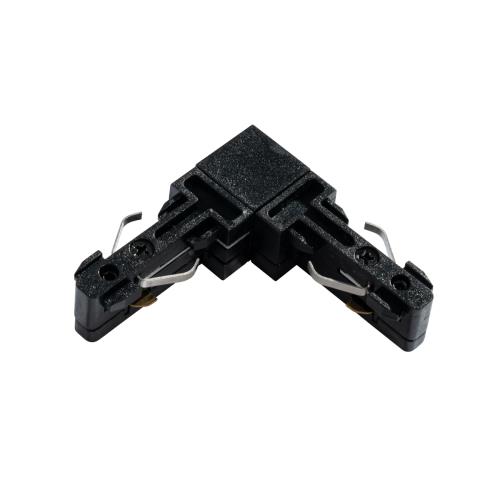 L-konektor kolejnice černý 1-fázový - Slimline