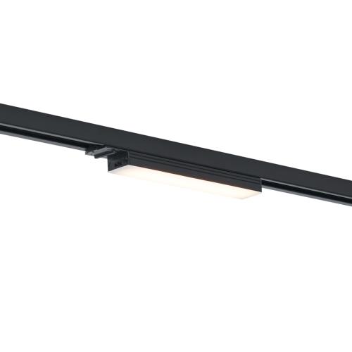 Moderní stropní svítidlo černé pro 1fázový kolejnicový systém 5W 400 lm 2700-4000K - Iconic Tsiri