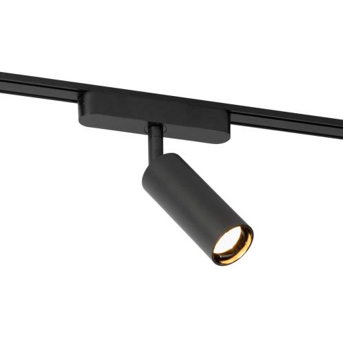 Moderní černé bodové svítidlo pro jednofázový kolejnicový systém 4,5 W 3000 K - Magnetic Samson