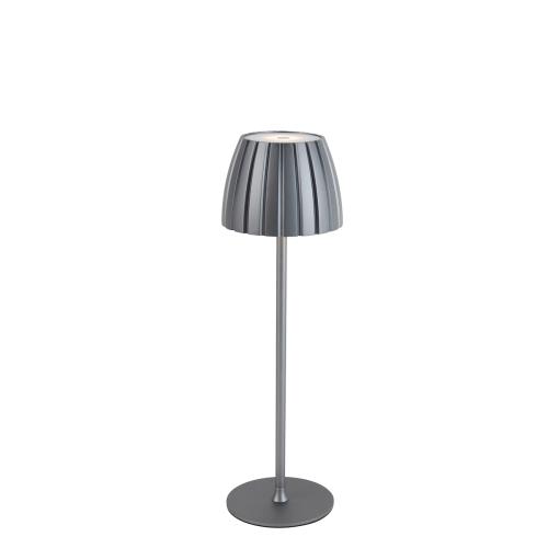 Stolní lampa šedá 3-stupňový stmívač v Kelvinech dobíjecí - Dolce