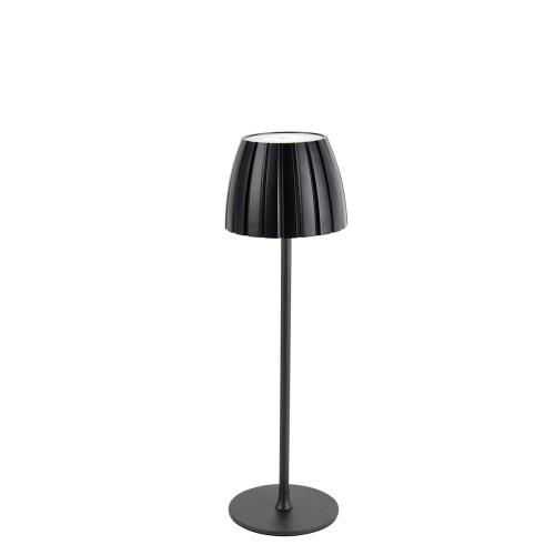 Stolní lampa černá 3-stupňový stmívač v Kelvinech dobíjecí - Dolce
