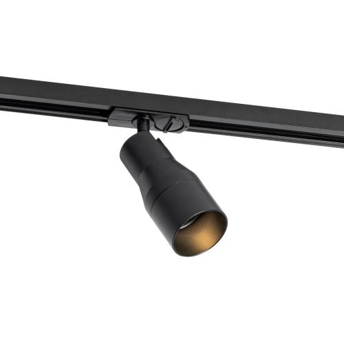 Moderní černé bodové svítidlo pro jednofázový kolejnicový systém - Iconic Kohua