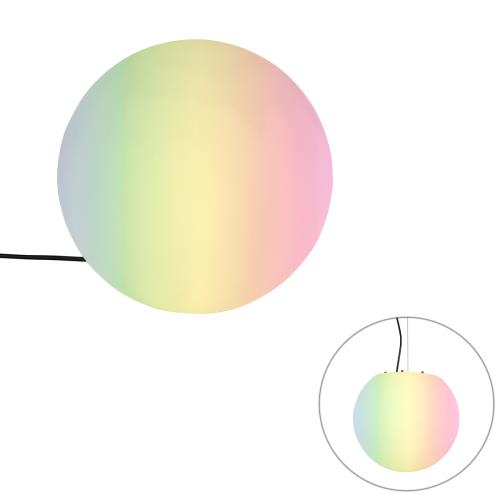 Chytrá venkovní lampa bílá 35 cm IP65 vč. WiFi A60 - Nura