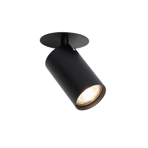 Moderní zapuštěné bodové svítidlo černé GU10 50 mm - Chels