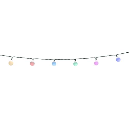 Venkovní světelná řada 7m vč. LED 50 světel RGBW solární - Festival