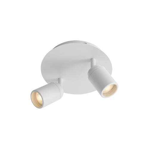 Moderní koupelnový reflektor bílý 2-světla IP44 - Ducha