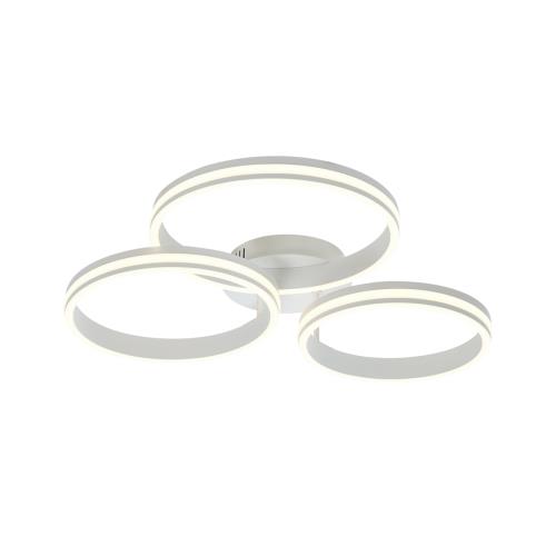 Stropní svítidlo bílé vč. LED 3-krokové stmívatelné 3-světelné - Navara