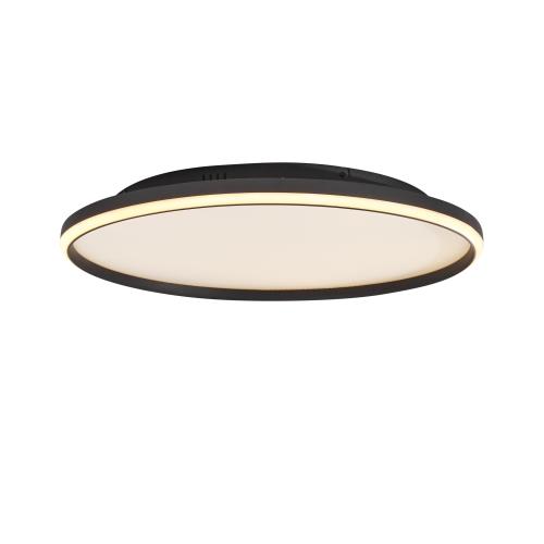 Designové stropní svítidlo černé s bílou vč. LED 3-stupňové stmívatelné - Xavi