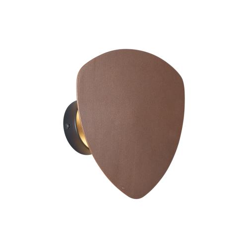 Designová nástěnná lampa bronzová organická 20 cm 2-světla - Pulley