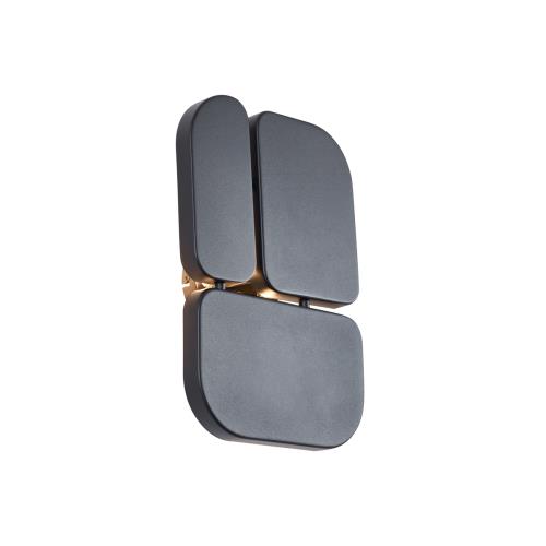 Designová nástěnná lampa černá 3-světla - Planes