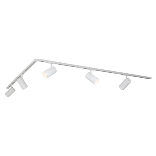 Moderní kolejnicový systém s 5 bodovými světly bílý 1-fázový - Iconic Mark