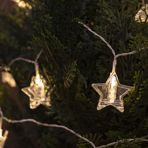 Vánoční venkovní světelný řetěz 4,5 m s LED 16 světel - Bianca