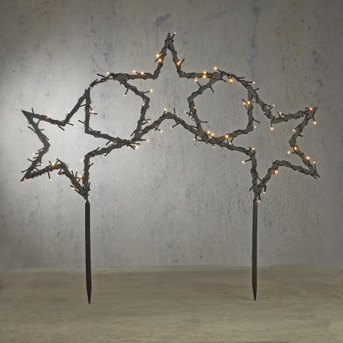 Vánoční reflektor hvězdy vč. LED s 8 nastaveními a časovačem - Rudolph