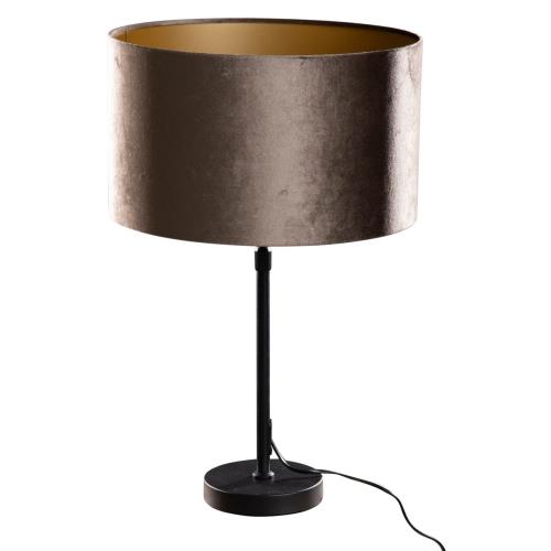 Stolní lampa černá ssametovým stínidlem zelená 35 cm - Parte