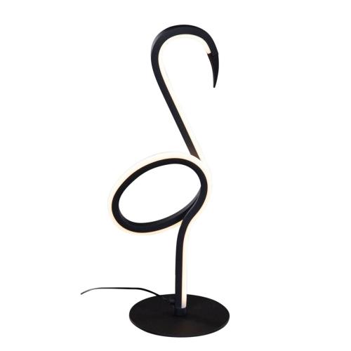 Designová stolní lampa černá včetně LED - Ingo