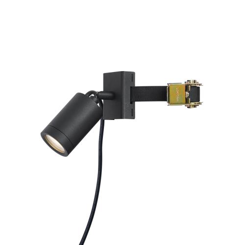 Venkovní bodové svítidlo černé pro strom GU10 50mm otočné a naklápěcí IP65 - Solo