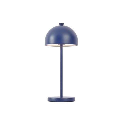 Stolní lampa modrá vč. LED IP54 dobíjecí s nabíjecí stanicí - Squirrel