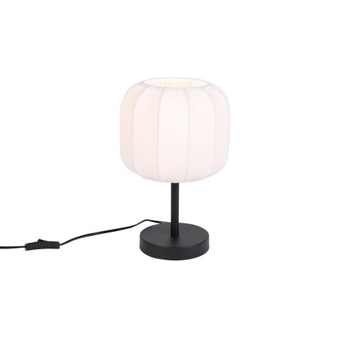 Japandi stolní lampa černá s bílou - Madleine