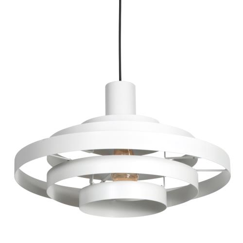 Retro Pendant Lamp White Round - Halo Cirque