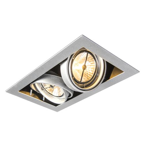 Zapuštěné bodové svítidlo ocel AR111 nastavitelné 2-světlo - Oneon