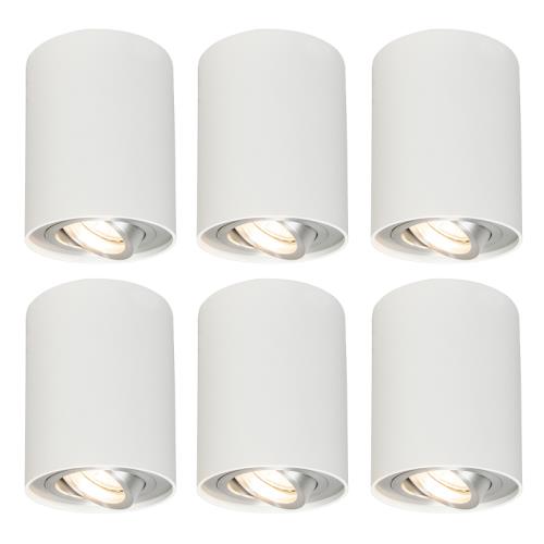 Sada 6 bodových světel bílých otočných a naklápěcích - Rondoo 1 Up