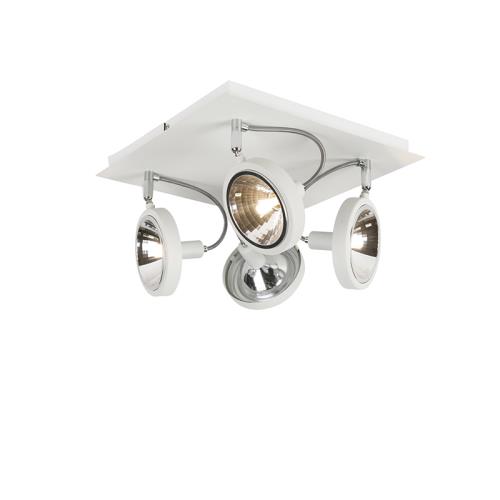 Designové bodové světlo bílé 4-světlo nastavitelné - Nox