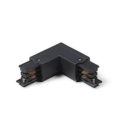 L-spojka pro 3-fázovou kolejnicí vlevo černá