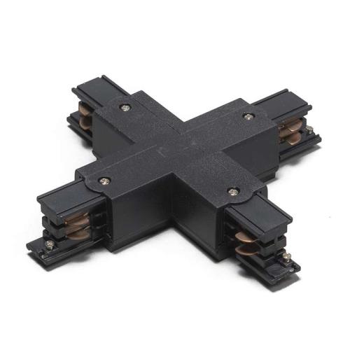 X-konektor pro 3-fázovou kolejnicí černou