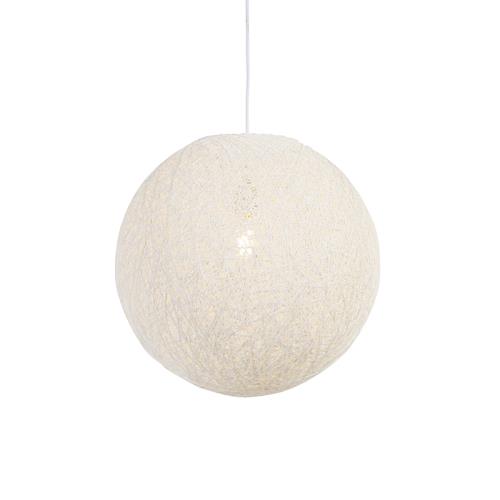 Rustikální závěsné svítidlo bílé 45 cm - Corda